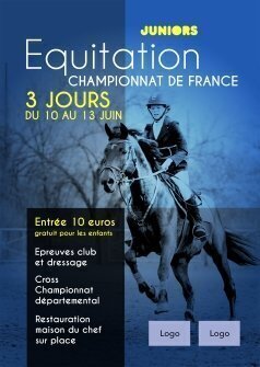 Flyers Equitation A5 personnalisable