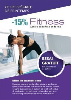 Flyers Fitness A5 recto verso personnalisable
