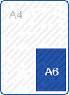 A6 fermé  - Format ouvert : 21cm x 14,8cm