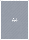 A4 fermé  - Format ouvert : 42 cm x 29,7cm